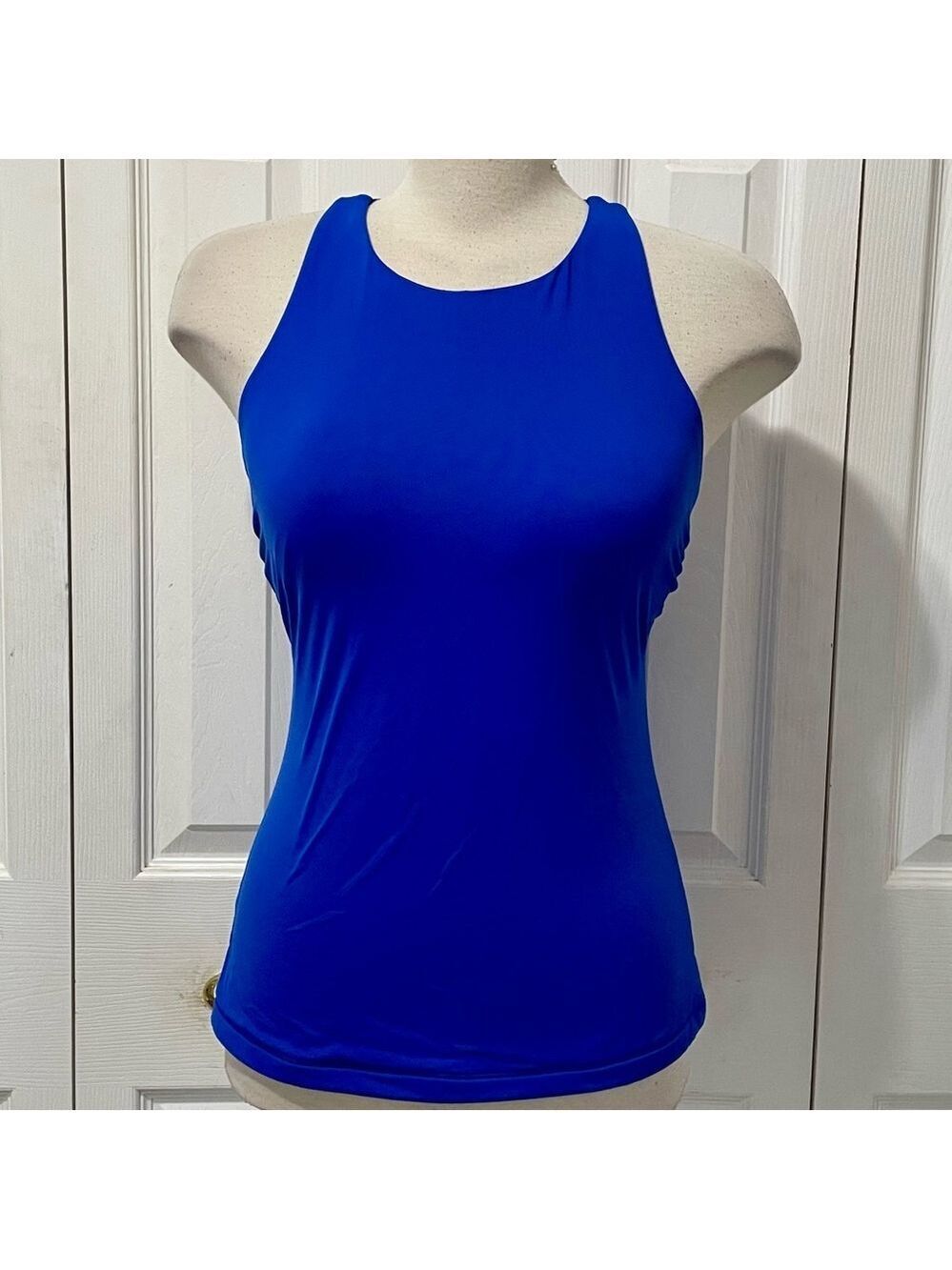 Athleta Royal Blue Tank Top Size 36 D/DD